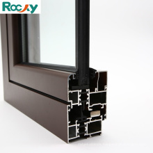 Broken Bridge Wooden Color Aluminum Casement Window Frames